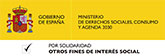Logo Ministerio de derechos sociales, consumo y agenda 2030